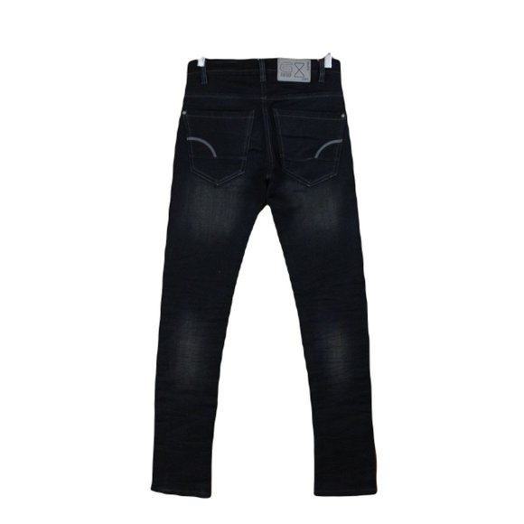 G Star Raw Jeans Men's Size 28 Tailored Fit Black Faded Stretch Denim 3301 D48 - Picture 4 of 16